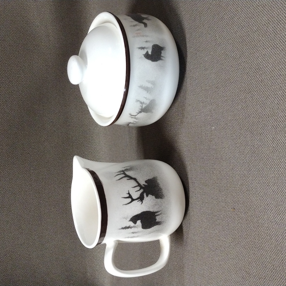 BIG SKY Lodge collection cream & sugar